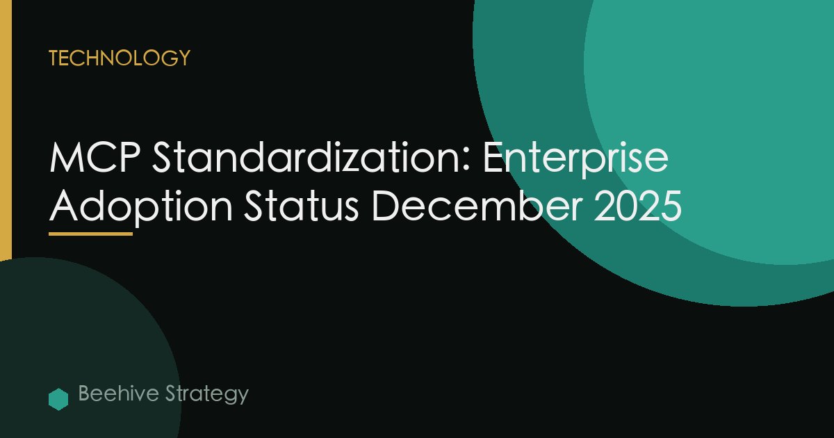 MCP Standardization: Enterprise Adoption Status December 2025