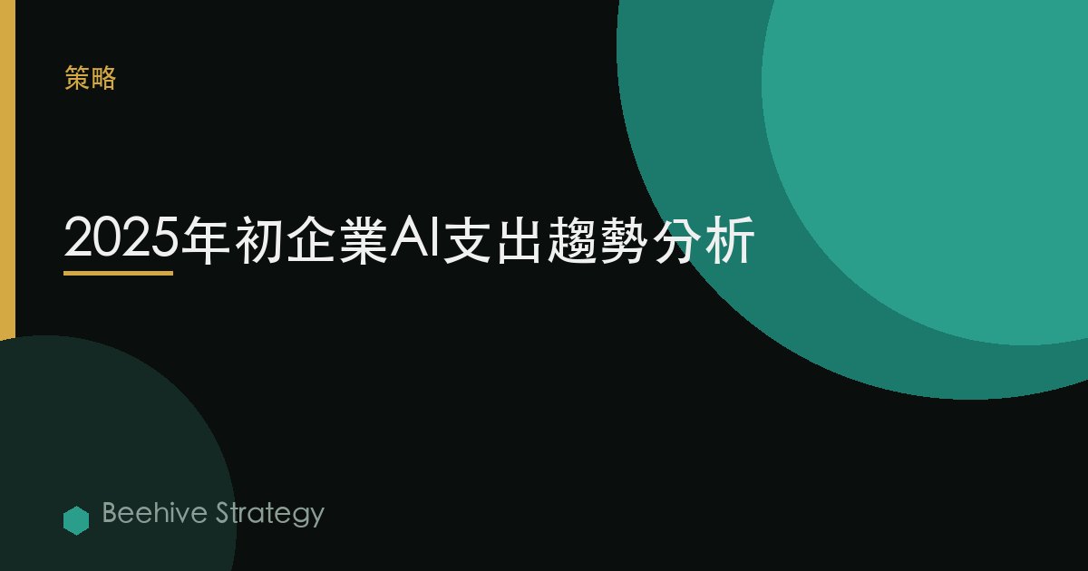 2025年初企業AI支出趨勢分析 | Beehive